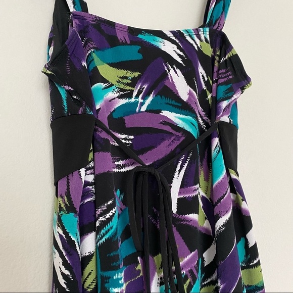 Iz Byer tank top belt empire waist large black - Picture 9 of 12